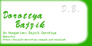 dorottya bajzik business card